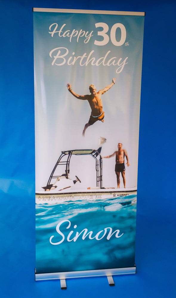 Personalized Birthday Banner - 6ft Photo Celebration Poster For Any Occasion, Custom Text