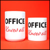 Office Know All - Fun/Rude Profanity Joke Mug. 2 Size Mug Option