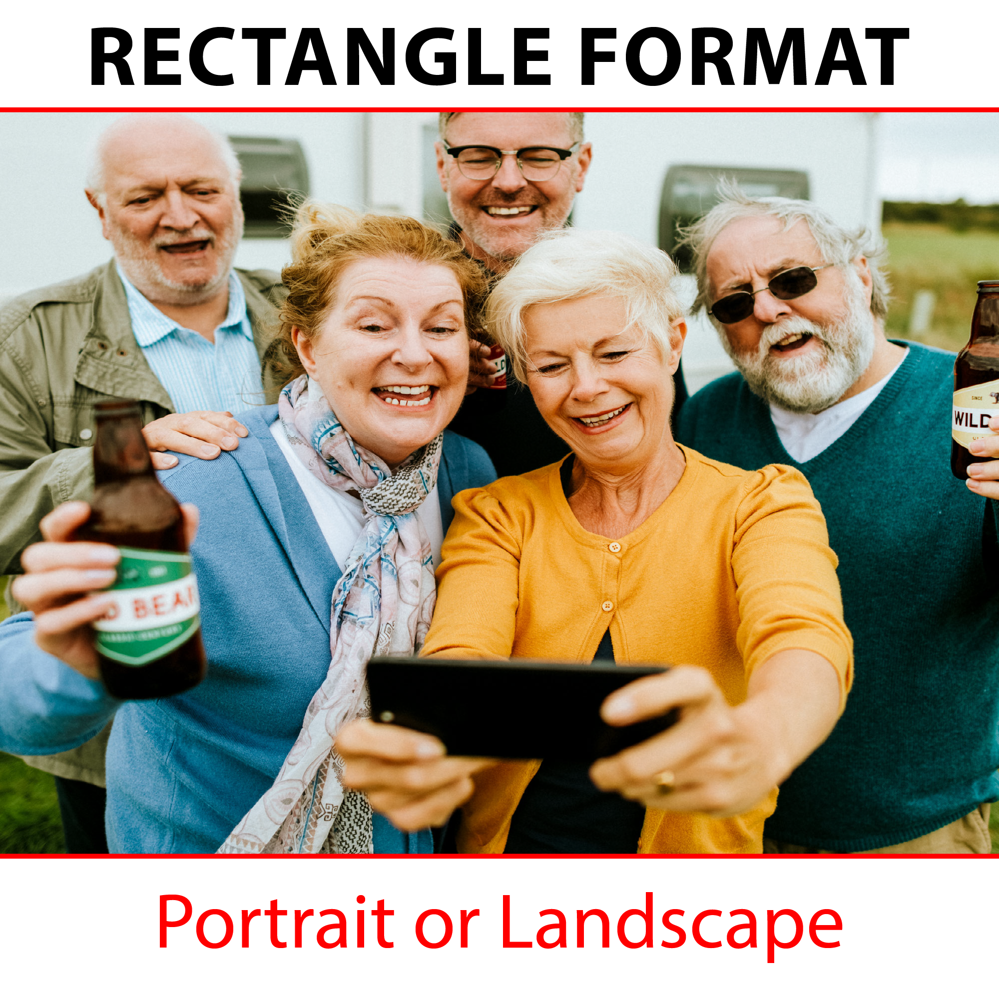 Photo Formats Rectangular Self Adhesive Photo Quality Print - Rectangle Format – PhotoDecor