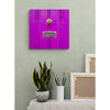 Purple Letters Premium Metal ChromaLuxe Hi Gloss Photo Decor Wall Printed Panel
