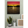 Sunset Tree Premium Metal ChromaLuxe Hi Gloss Photo Decor Wall Printed Panel