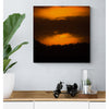 Misty Sunset Premium Metal ChromaLuxe Hi Gloss Photo Decor Wall Printed Panel