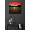 Sunset Tree Premium Metal ChromaLuxe Hi Gloss Photo Decor Wall Printed Panel