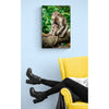 Mother Monkey & Baby Premium Metal ChromaLuxe Hi Gloss Decor Wall Printed Panel